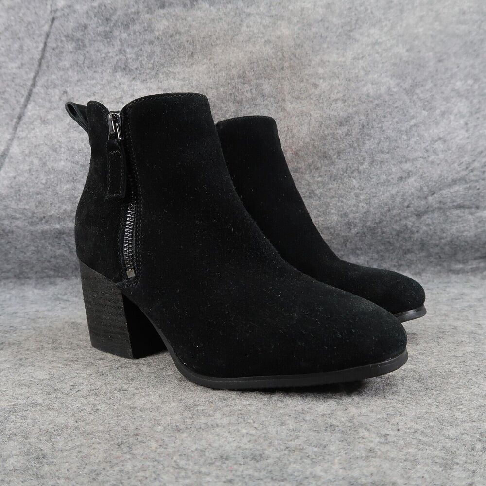 Blondo Shoes Womens 6 Bootie Block Heel Classic Leather Fashion Waterproof Black